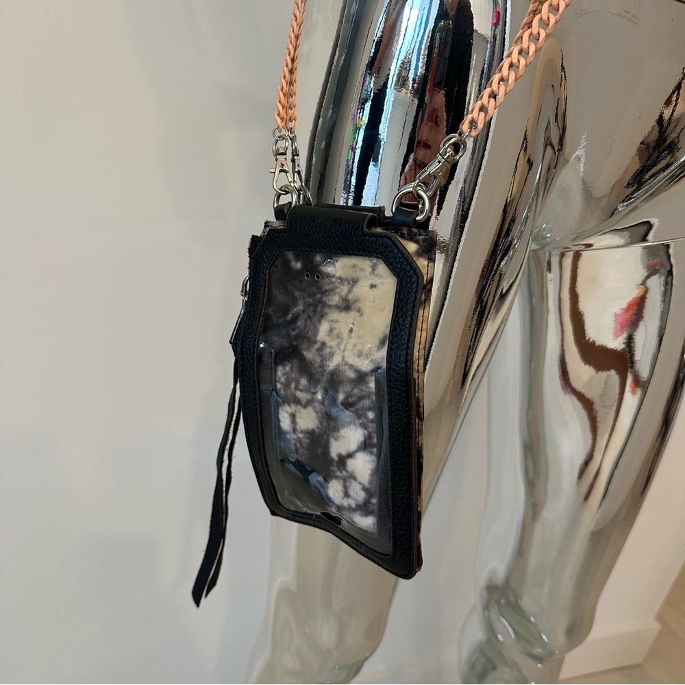 Aimee Kestenberg Nordstrom Getaway Phone Crossbody Bag Purse Black Pink Long
